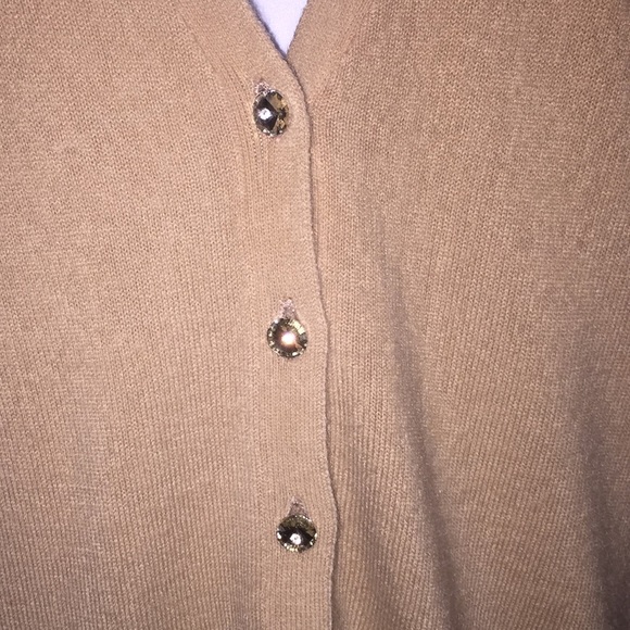 Joan Boyce Ladies Cardigan Sweater Camel Color Size XS - Picture 3 of 14